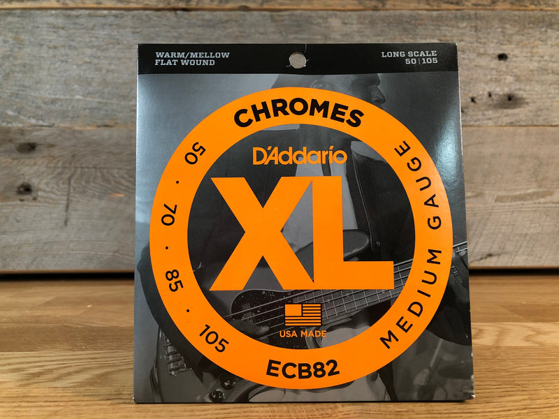 D'Addario Chromes Flatwound Electric Bass Strings