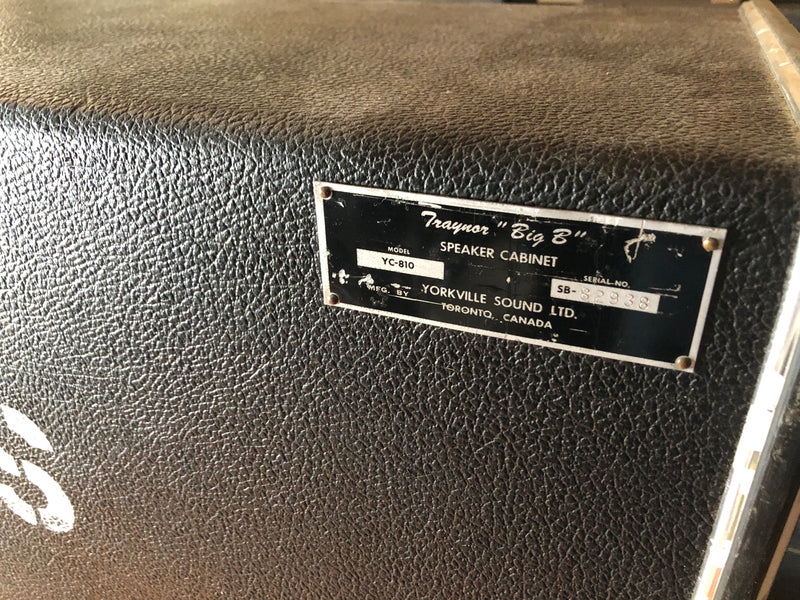 Vintage Traynor YC-810 'Big B' Speaker Cabinet Used