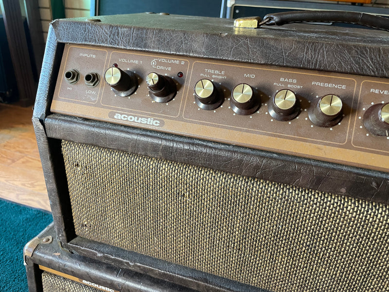 Acoustic Control Corp Model 160 Tube Amp Head & 466 Speaker Cab Used