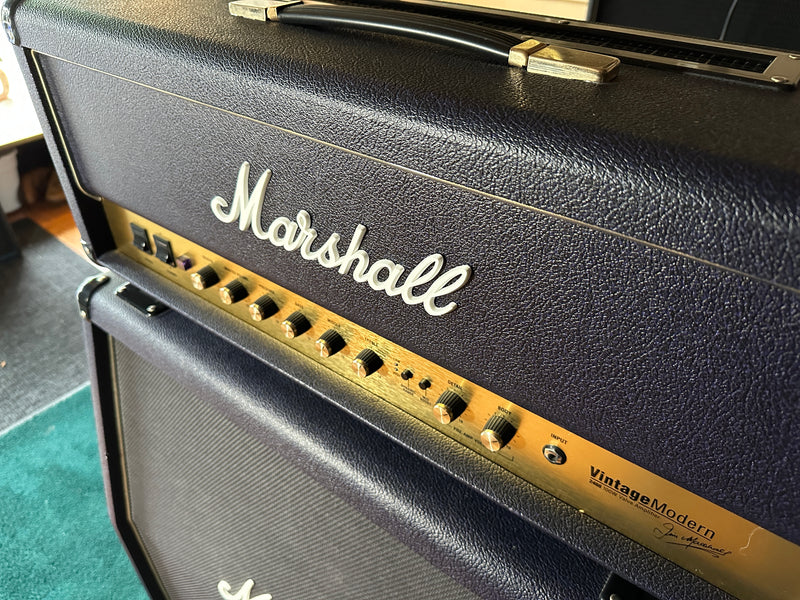 Marshall 2466 Vintage Modern Head Purple Tolex and VM Cabinet Used