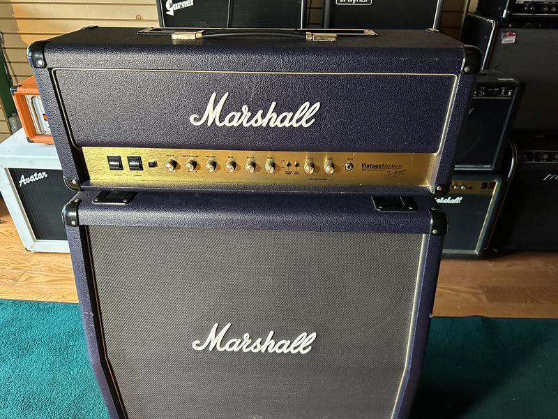Marshall 2466 Vintage Modern Head Purple Tolex and VM Cabinet Used
