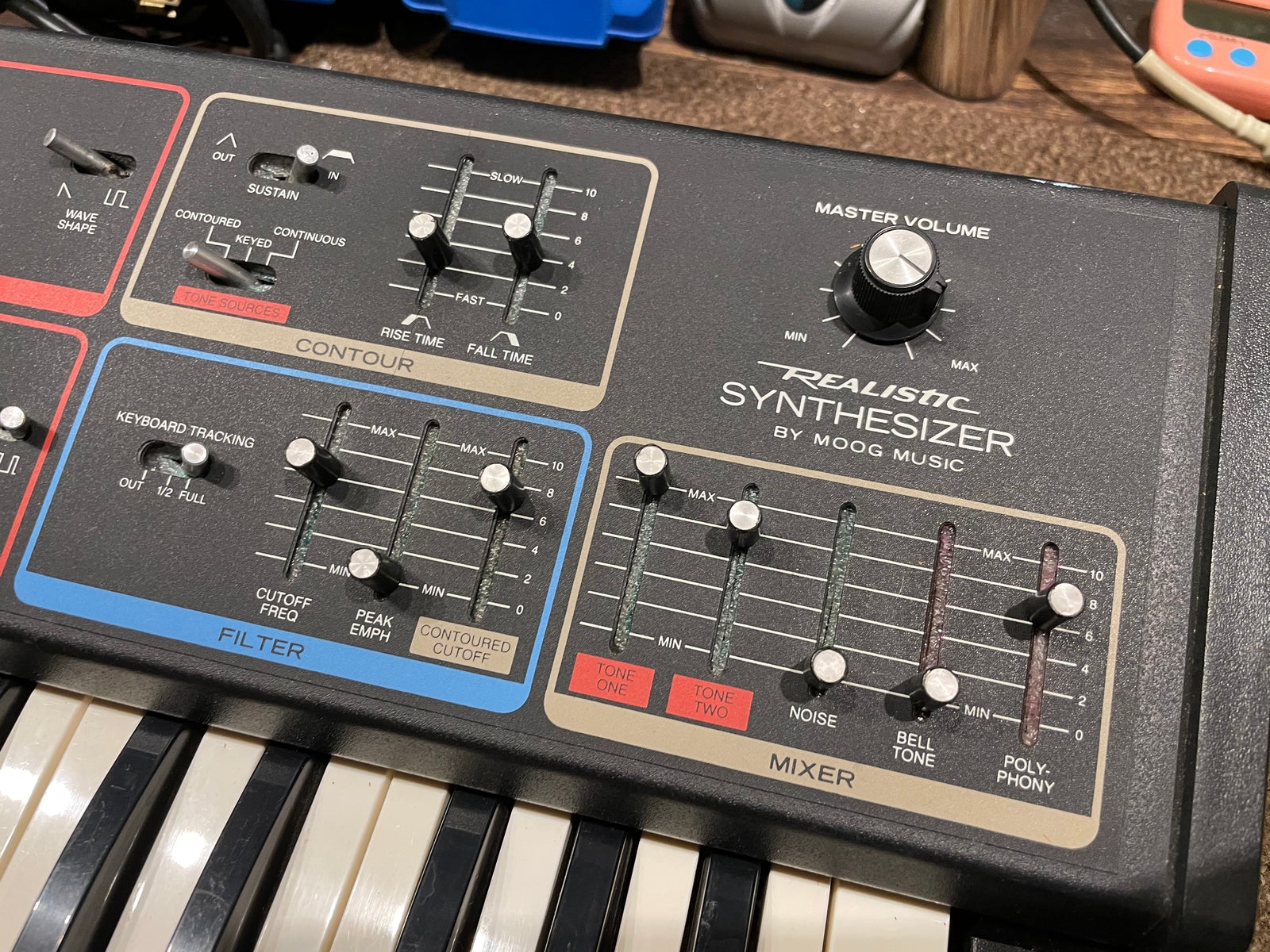 鍵盤楽器 MOOG MG-1 Realistic Concertmate MG-1 Moog Realistic Concertmate MG-1 Synthesizer - YouTube