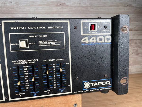 Tapco 4400 Reverberation System Used
