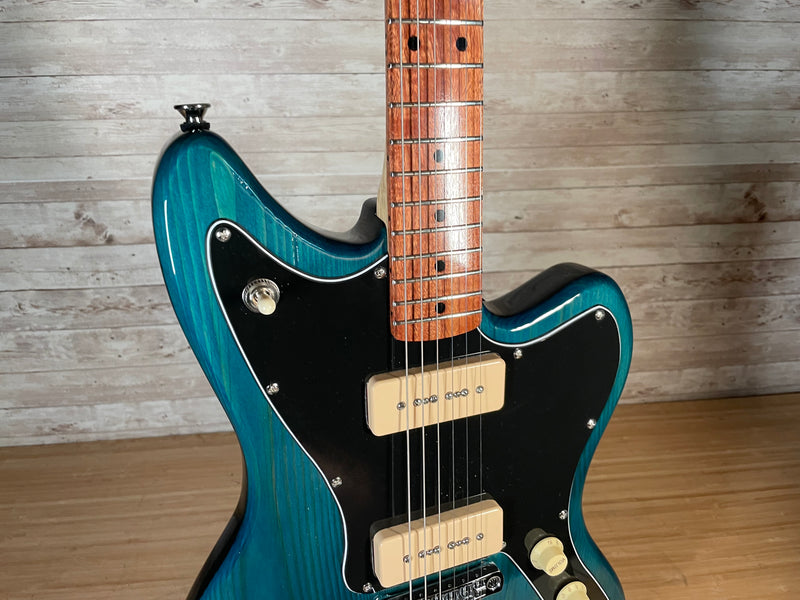 Caxton Guitar Custom Blue Offset