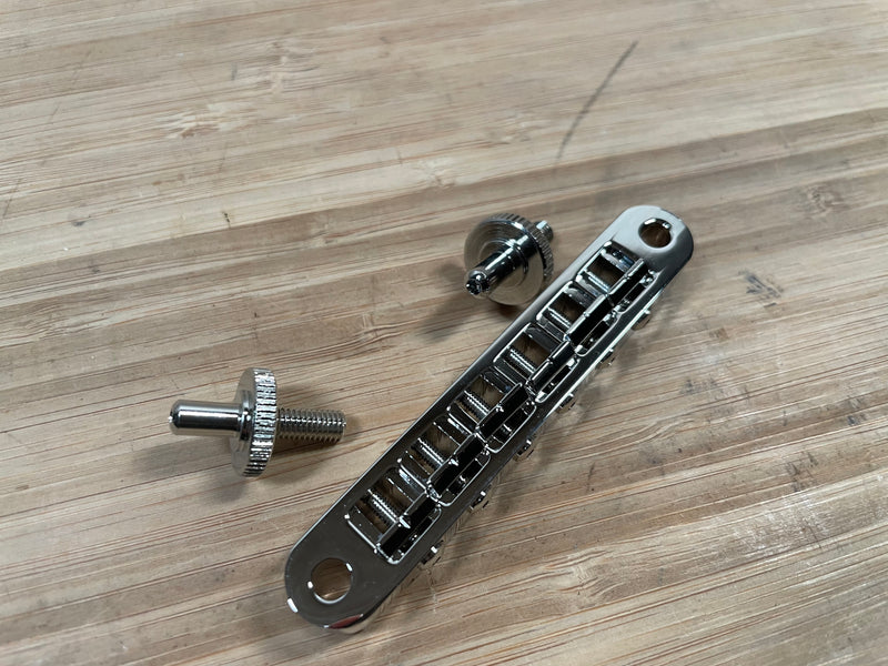 Pinnacle Machined Bell Brass AR-1 Tune-Matic Bridge Used