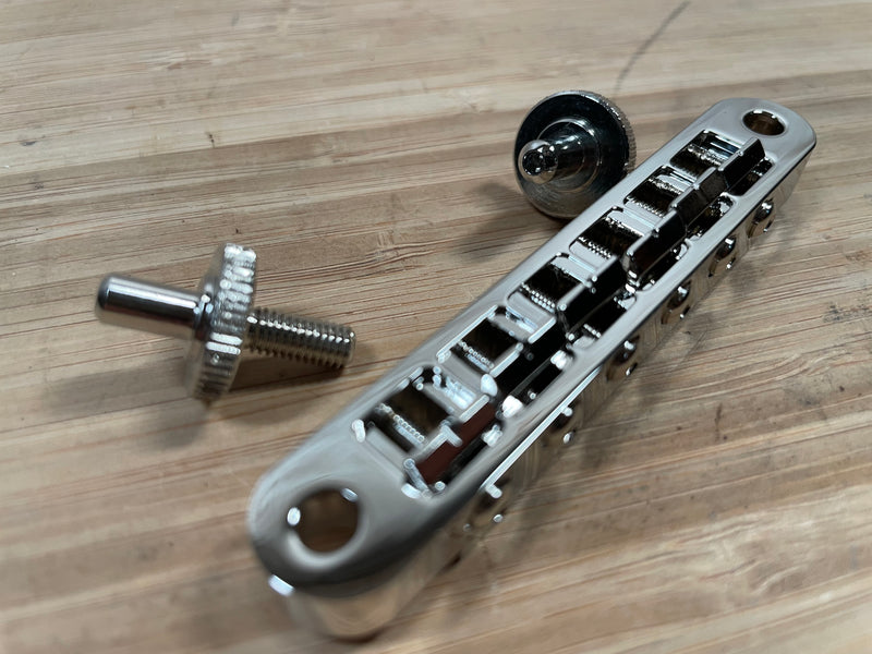 Pinnacle Machined Bell Brass AR-1 Tune-Matic Bridge Used