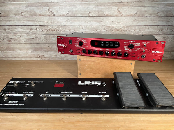 Line 6 POD Pro Rack Unit + Floor Controller Used