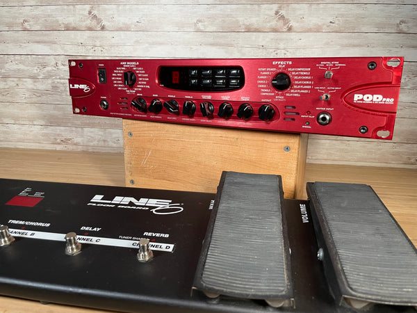 Line 6 POD Pro Rack Unit + Floor Controller Used