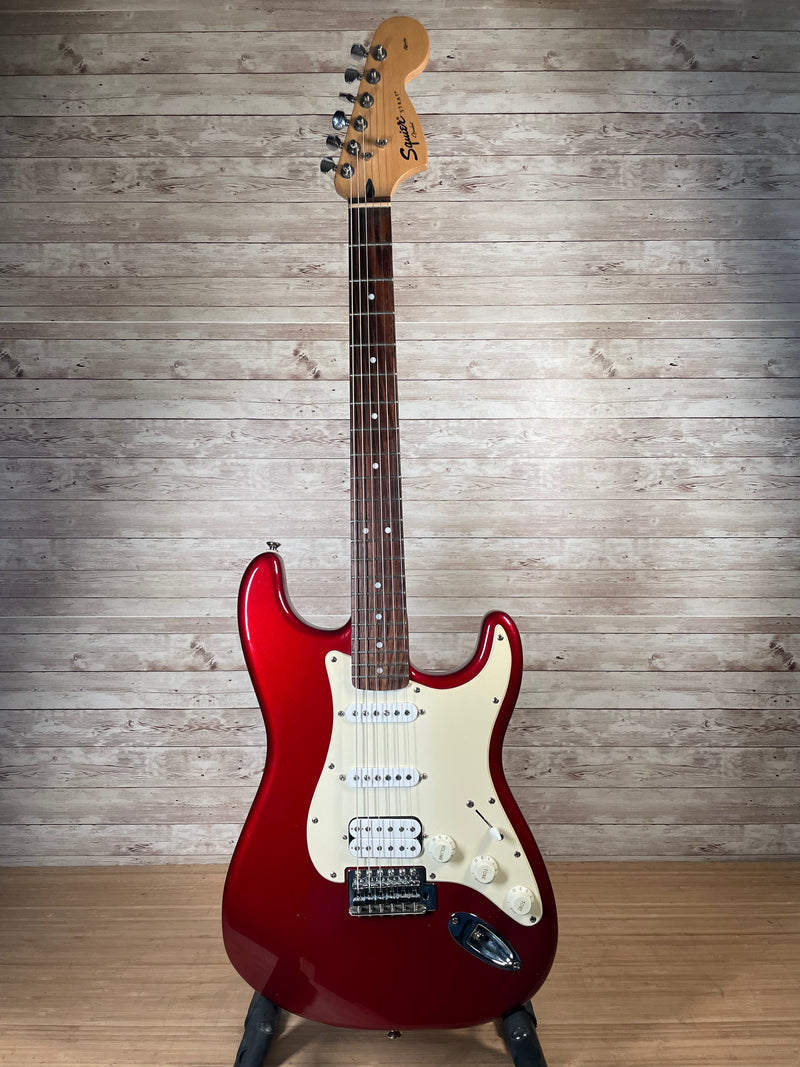 Squier Affinity Strat HSS Candy Apple Red Used