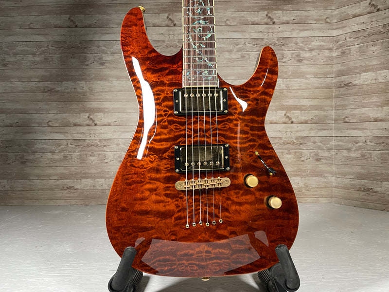 Schecter C-1 Classic Amber Quilt Used