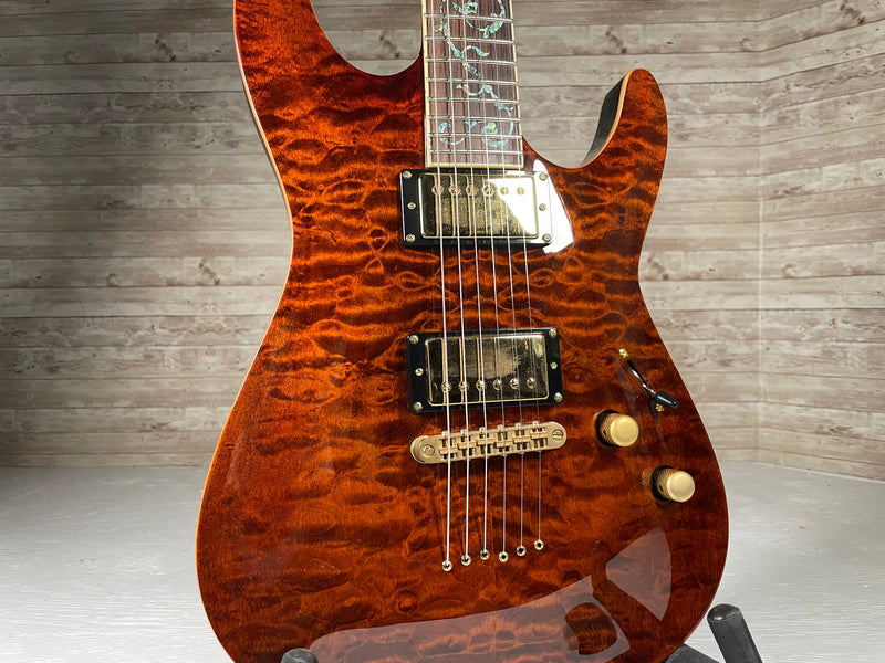 Schecter C-1 Classic Amber Quilt Used