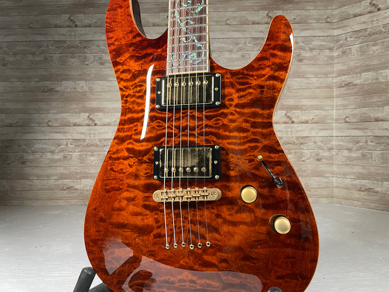 Schecter C-1 Classic Amber Quilt Used
