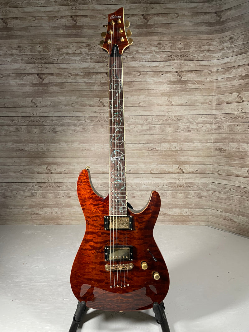 Schecter C-1 Classic Amber Quilt Used
