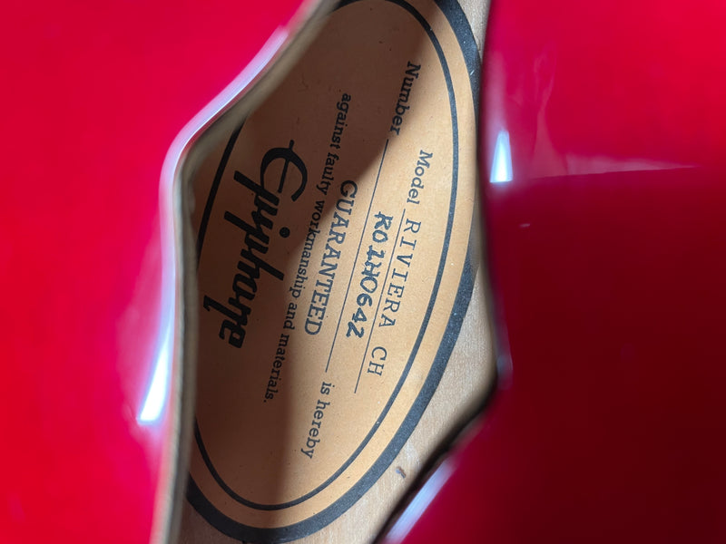 Epiphone Riviera 2001 Cherry MIK Used