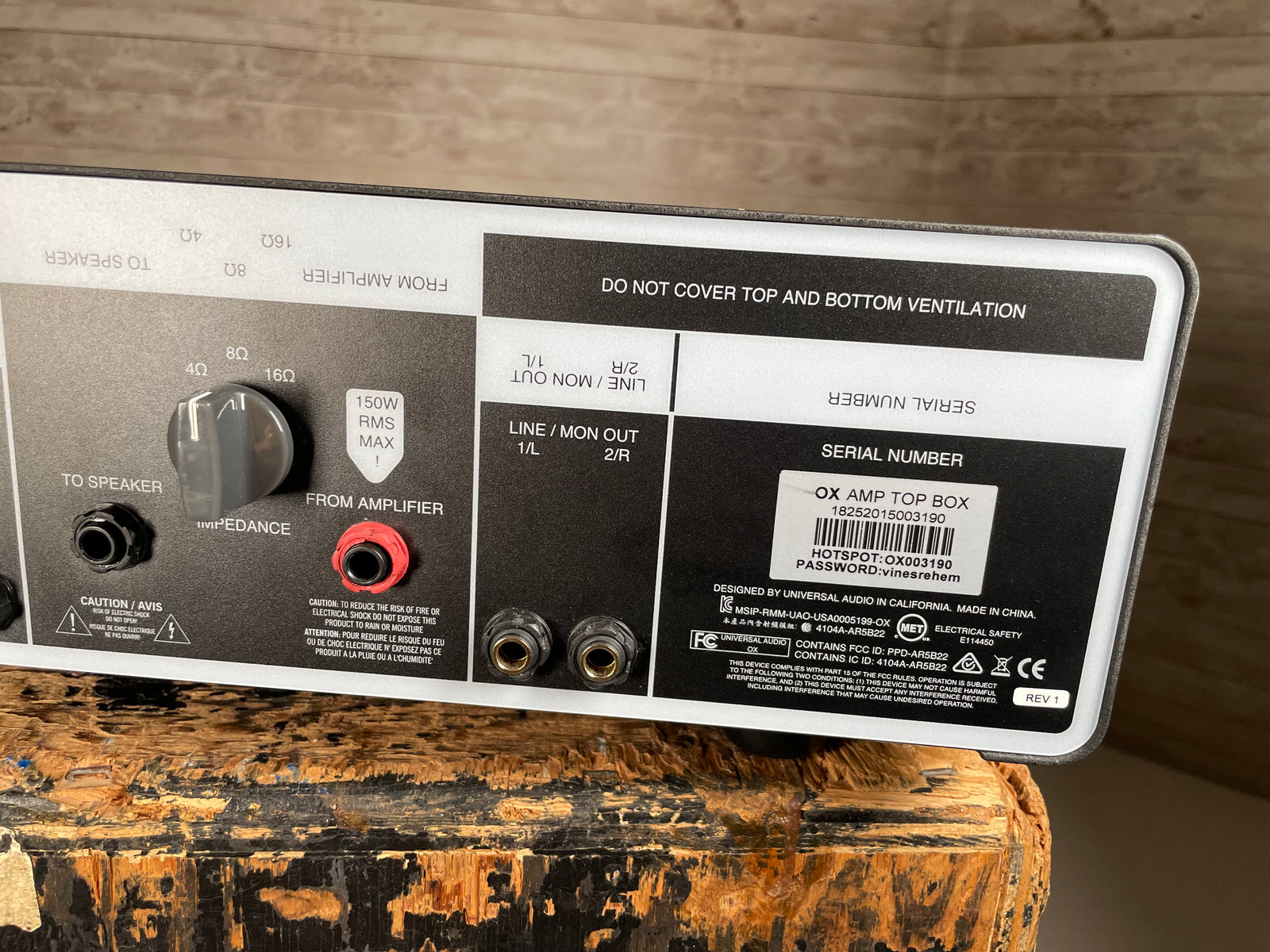 Universal Audio Ox Amp Top Box Used Hamilton, ON | Cask Music
