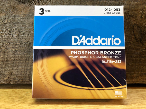 D'Addario Phosphor Bronze Acoustic Strings