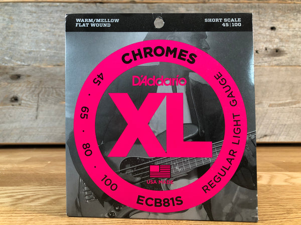 D'Addario Chromes Flatwound Electric Bass Strings