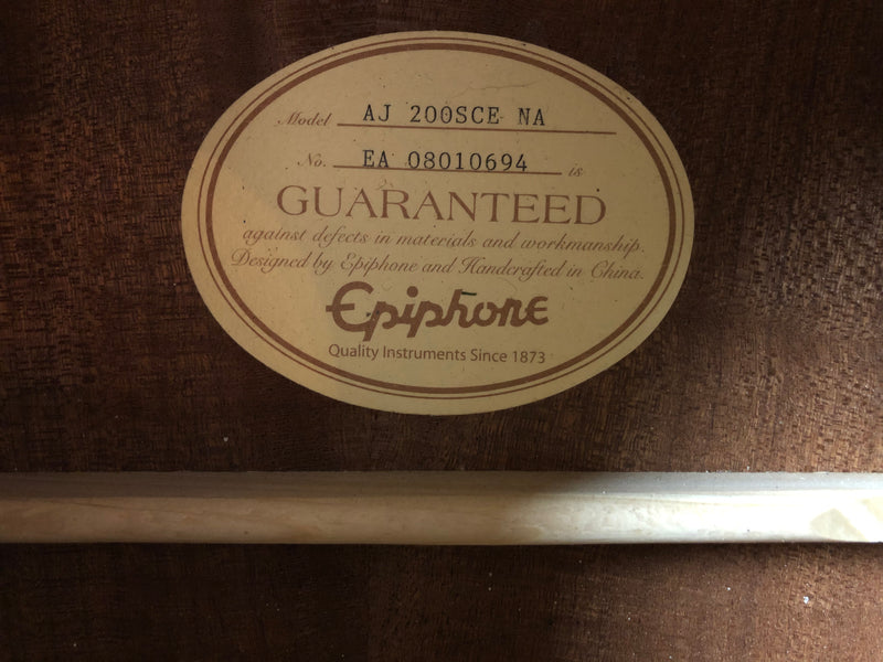 Epiphone AJ-200SCE Acoustic/Electric