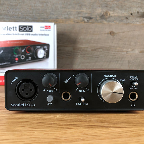 DTM・DAW Focusrite Scarlett Solo Review: Focusrite Scarlett Solo