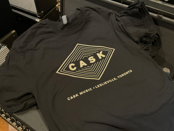 *New* Cask Music T-Shirt Black / Cream