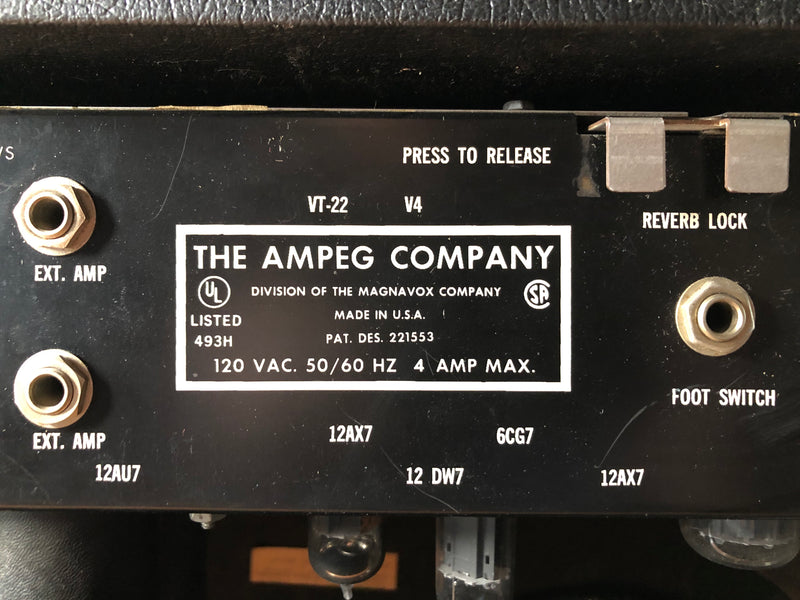 Ampeg VT-22 2x12 Tube Combo with Master Volume Used