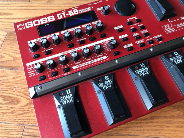 Boss GT-6B Bass FX Processor with Soft Case Used