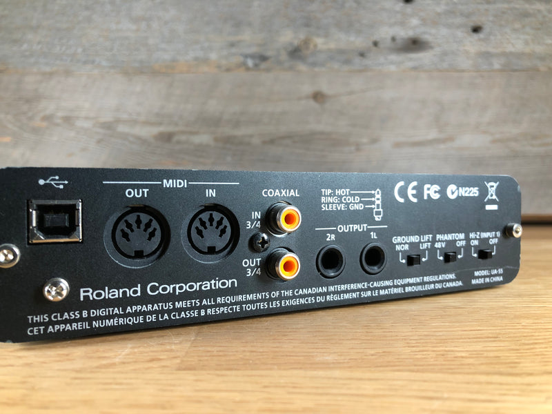 Roland Quad Capture USB Audio Interface Used