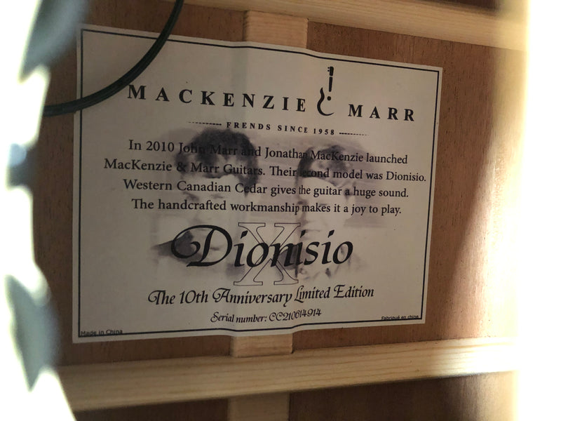 Mackenzie & Marr Dionisio X Acoustic/Electric Used