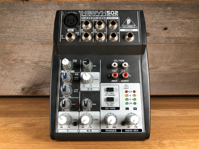 Behringer Xenyx 502  Compact Mixer Used