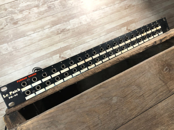 Furman PB-40 1/4in-RCA Patch Bay Used