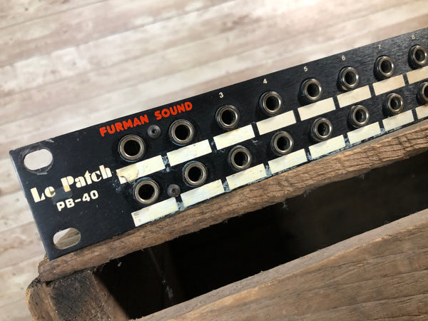 Furman PB-40 1/4in-RCA Patch Bay Used