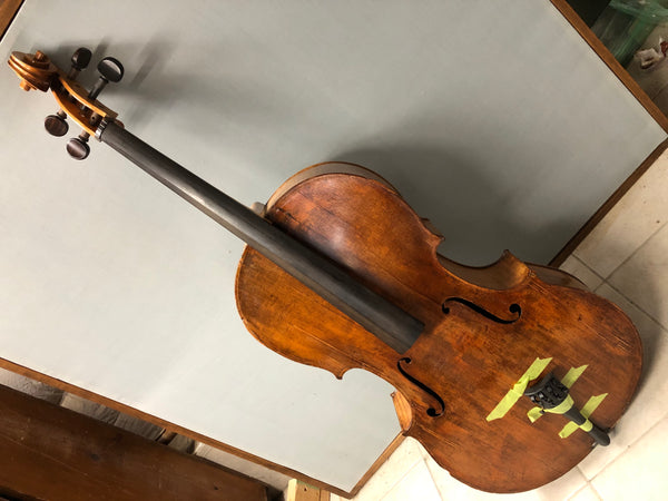 Vintage Cello with bad damage - As-Is