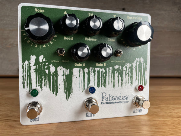 EarthQuaker Devices Palisades Mega Ultimate Overdrive - Limited White/Hemp Green