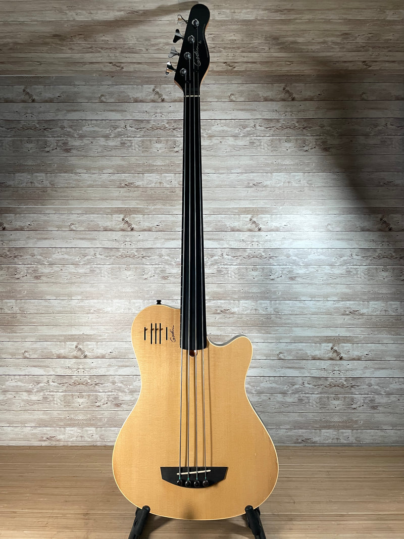 Godin A4 Fretless Semi-Acoustic Bass Guitar Used