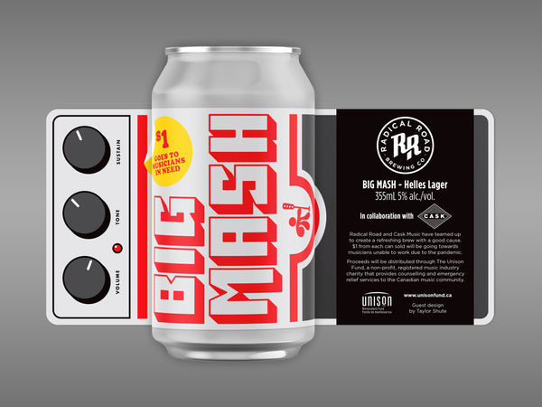 Radical Road x Cask Music Big Mash Helles Lager