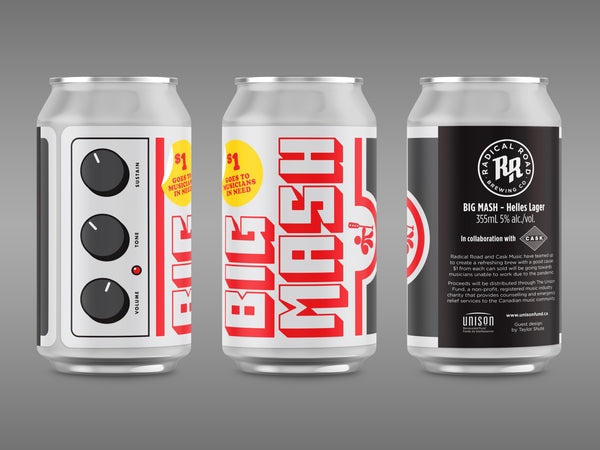 Radical Road x Cask Music Big Mash Helles Lager